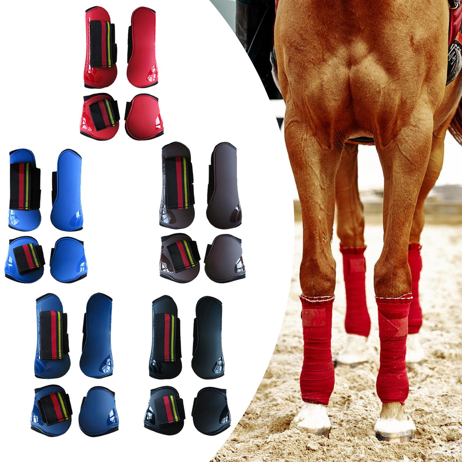 Grooming Kit Horse - 4Pcs Horse Tendon Boots Reusable Professional