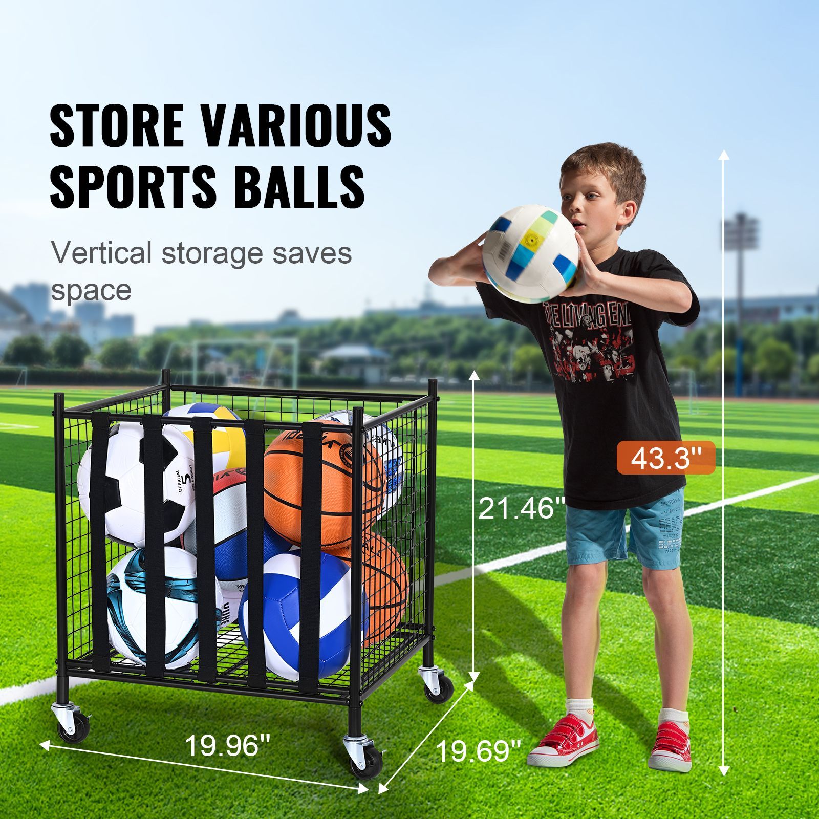 Rolling Sports Ball Storage Ca – Indoor Sport And Outdoor Sports Bewertung und Preis