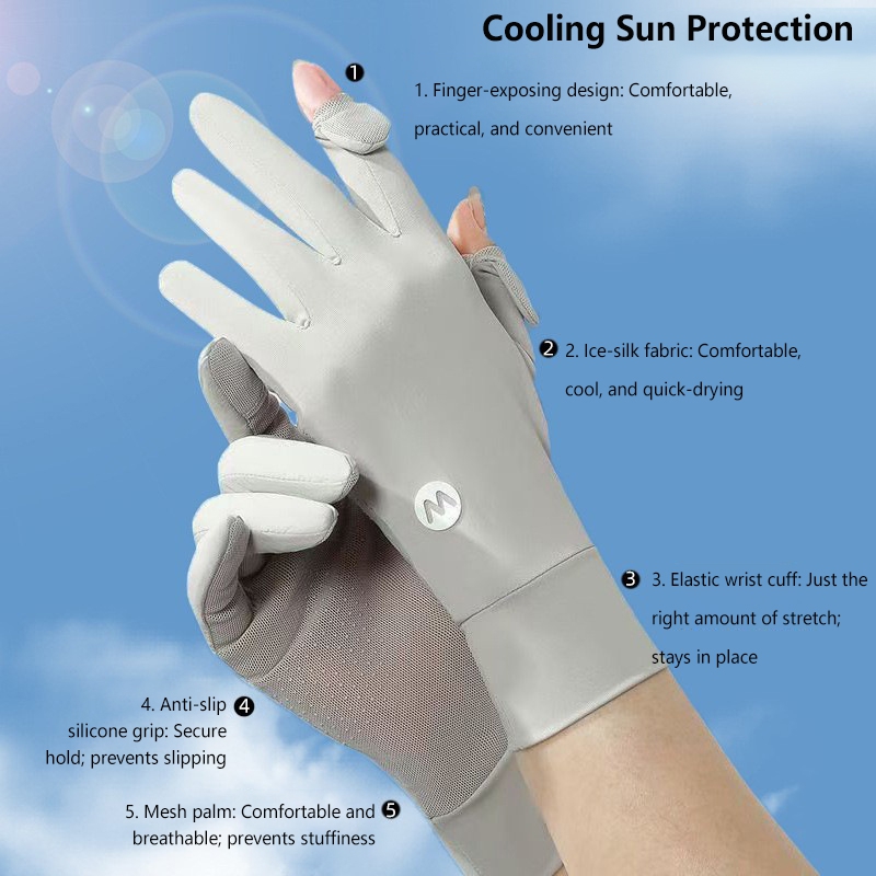 Sunscreen Ice Silk Breathable  – Outdoor Sport Gloves Bewertung und Preis