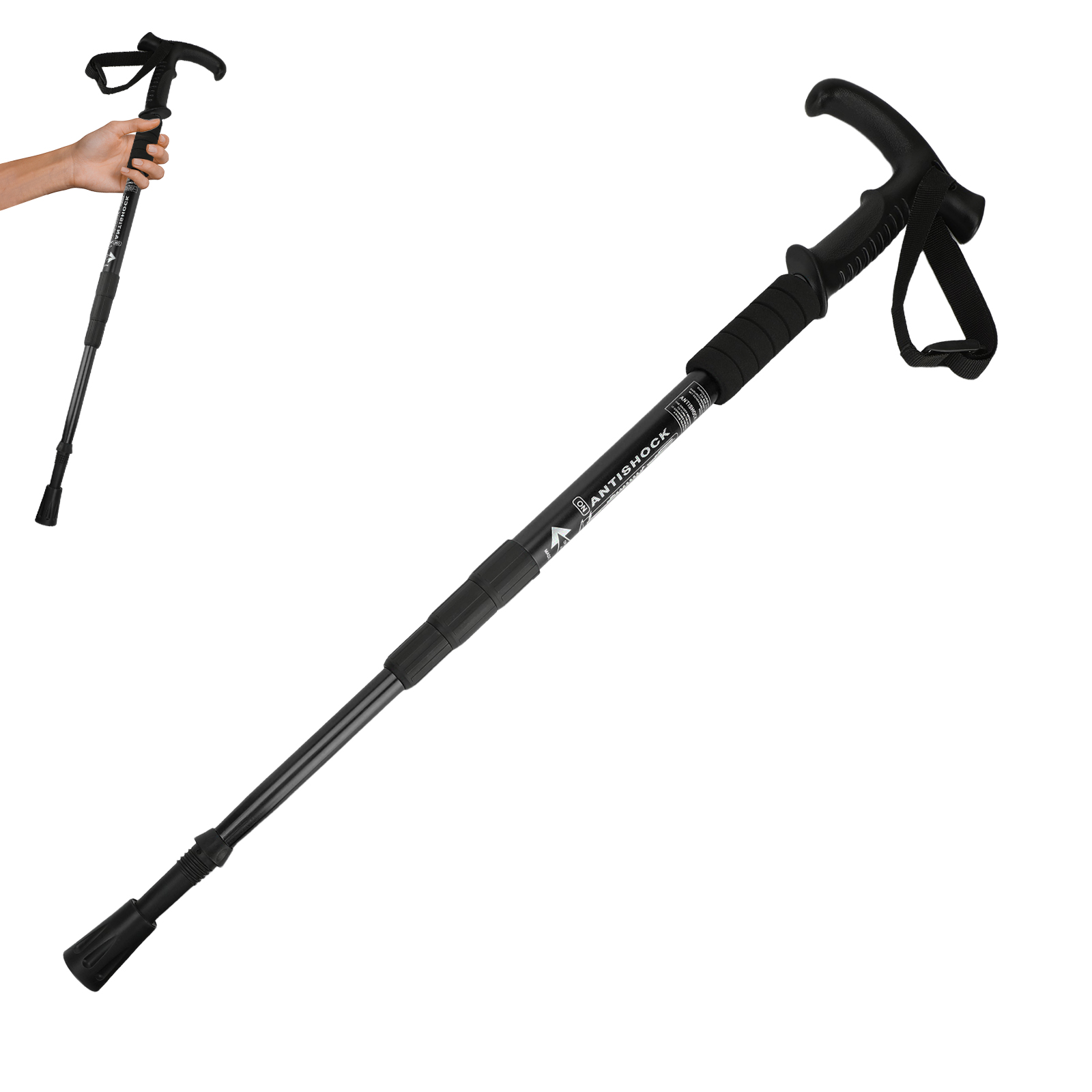 Aluminum Alloy Walking Stick f – Outdoor Sport Climbing Gear Bewertung und Preis
