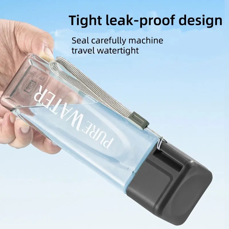 450ml,1pcs Clear Square Drinki – Outdoor Sport Glass Water Bottle Bewertung und Preis