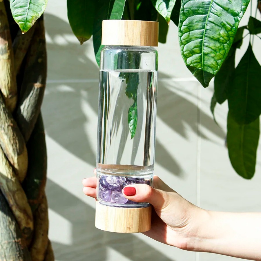 Large Diameter Crystal Natural – Outdoor Sport Glass Water Bottle Bewertung und Preis