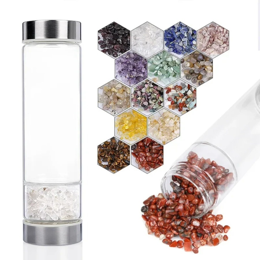Large Diameter Crystal Natural – Outdoor Sport Glass Water Bottle Bewertung und Preis