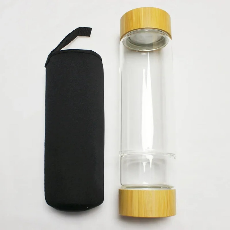 Large Diameter Crystal Natural – Outdoor Sport Glass Water Bottle Bewertung und Preis