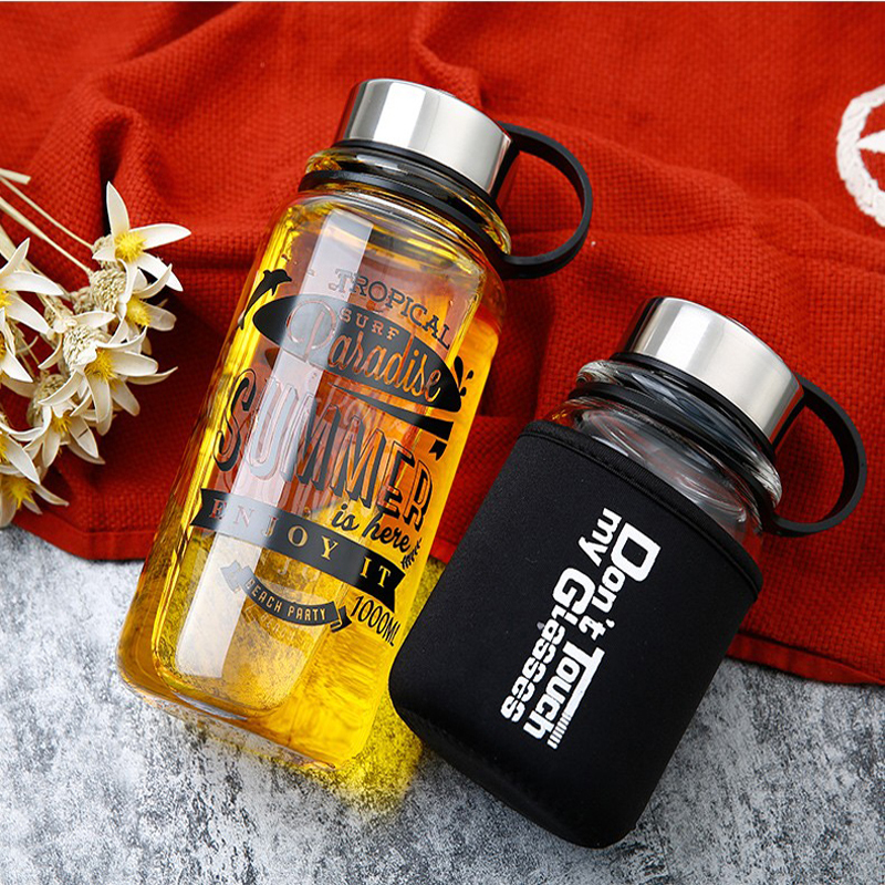 Portable 1000ml Glass Sports W – Outdoor Sport Glass Water Bottle Bewertung und Preis