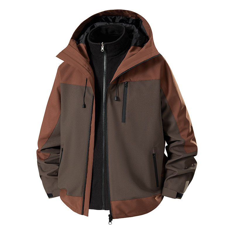 3-in-1 Splicing Mens Hiking Ja – Outdoor Sport Windbreaker Bewertung und Preis