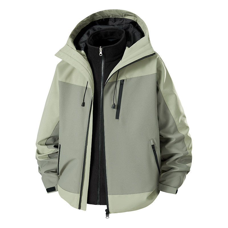3-in-1 Splicing Mens Hiking Ja – Outdoor Sport Windbreaker Bewertung und Preis