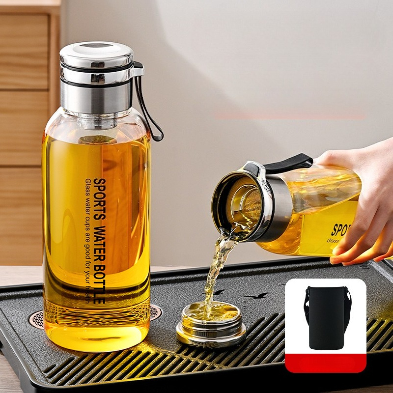 1.0/1.2 L Glass Water Bottle w – Outdoor Sport Glass Water Bottle Bewertung und Preis