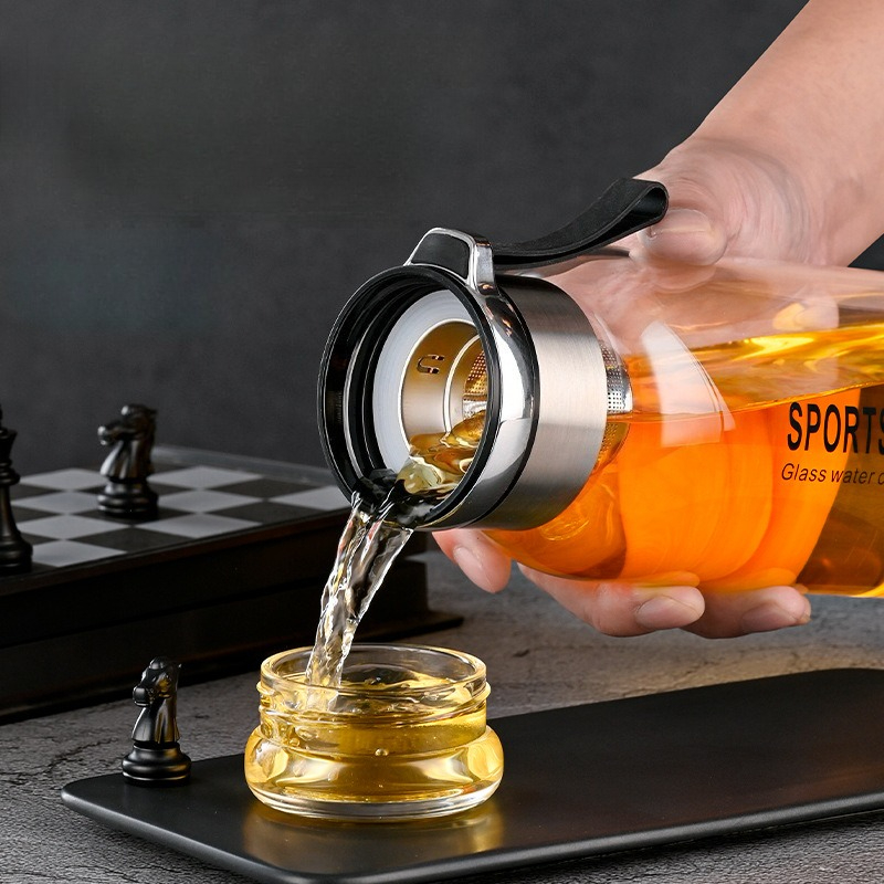 1.0/1.2 L Glass Water Bottle w – Outdoor Sport Glass Water Bottle Bewertung und Preis