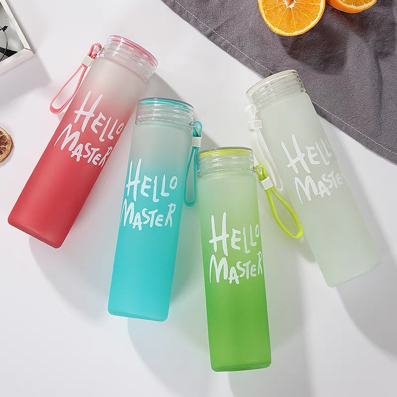 350ml Sport  Silicone Letter T – Outdoor Sport Glass Water Bottle Bewertung und Preis
