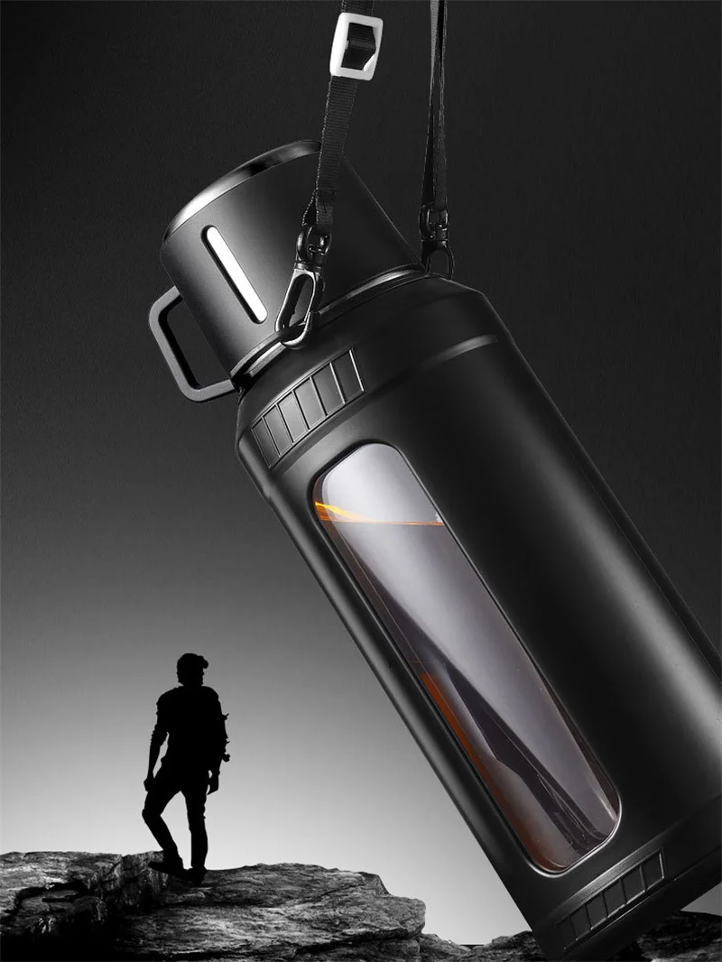 Large Capacity 2L Glass Water  – Outdoor Sport Glass Water Bottle Bewertung und Preis