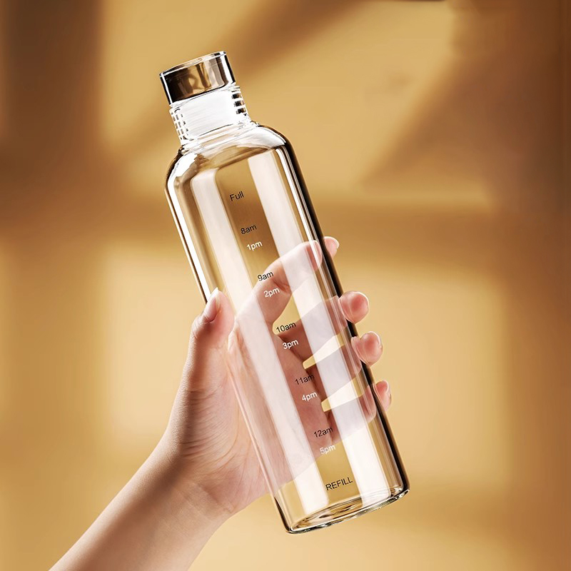 500/750/1000ml Glass Sport Wat – Outdoor Sport Glass Water Bottle Bewertung und Preis